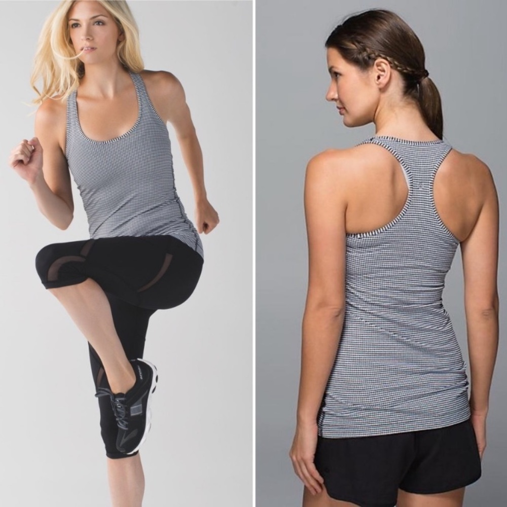 Cool Racerback Tank Gingham